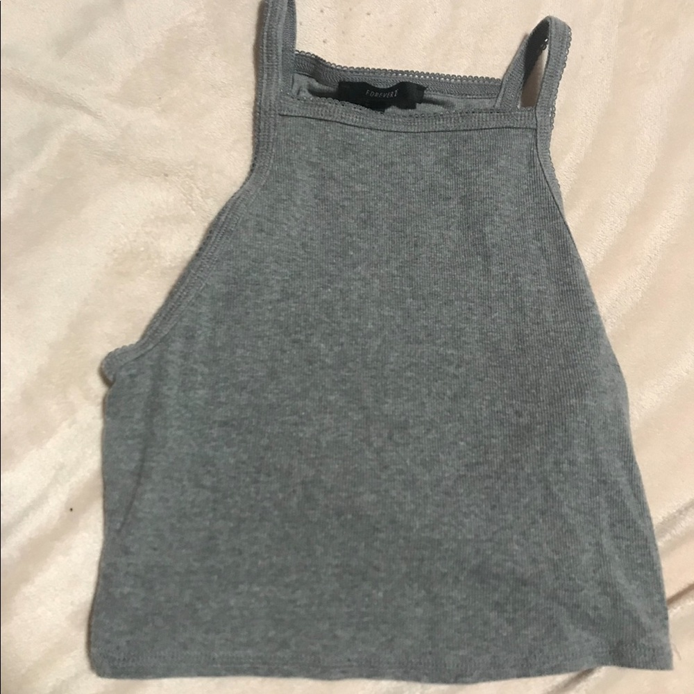Forever 21 grey halter top